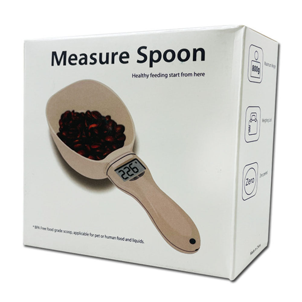 KX17 800g Pet Food Electronic Weighing Spoon Handheld Dog Cat Food Measuring Scoop (BPA-Free, No FDA Certified)