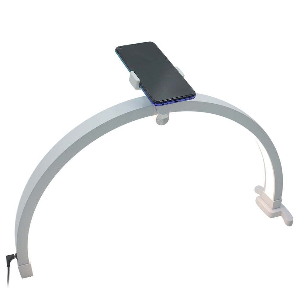 M12X 56cm Touch Control Foldable Desk Nail Light 3 Color Temperature LED Half Moon Lamp