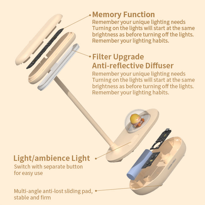 ICARER FAMILY L1 Eye Protection LED Desk Lamp Cartoon Animal Ambient Light