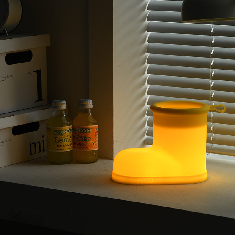 NOFUN DESIGN NF-04 Rain Shoe Shape Silicone Touch Night Lamp 3 Dimming Modes USB Charging Light