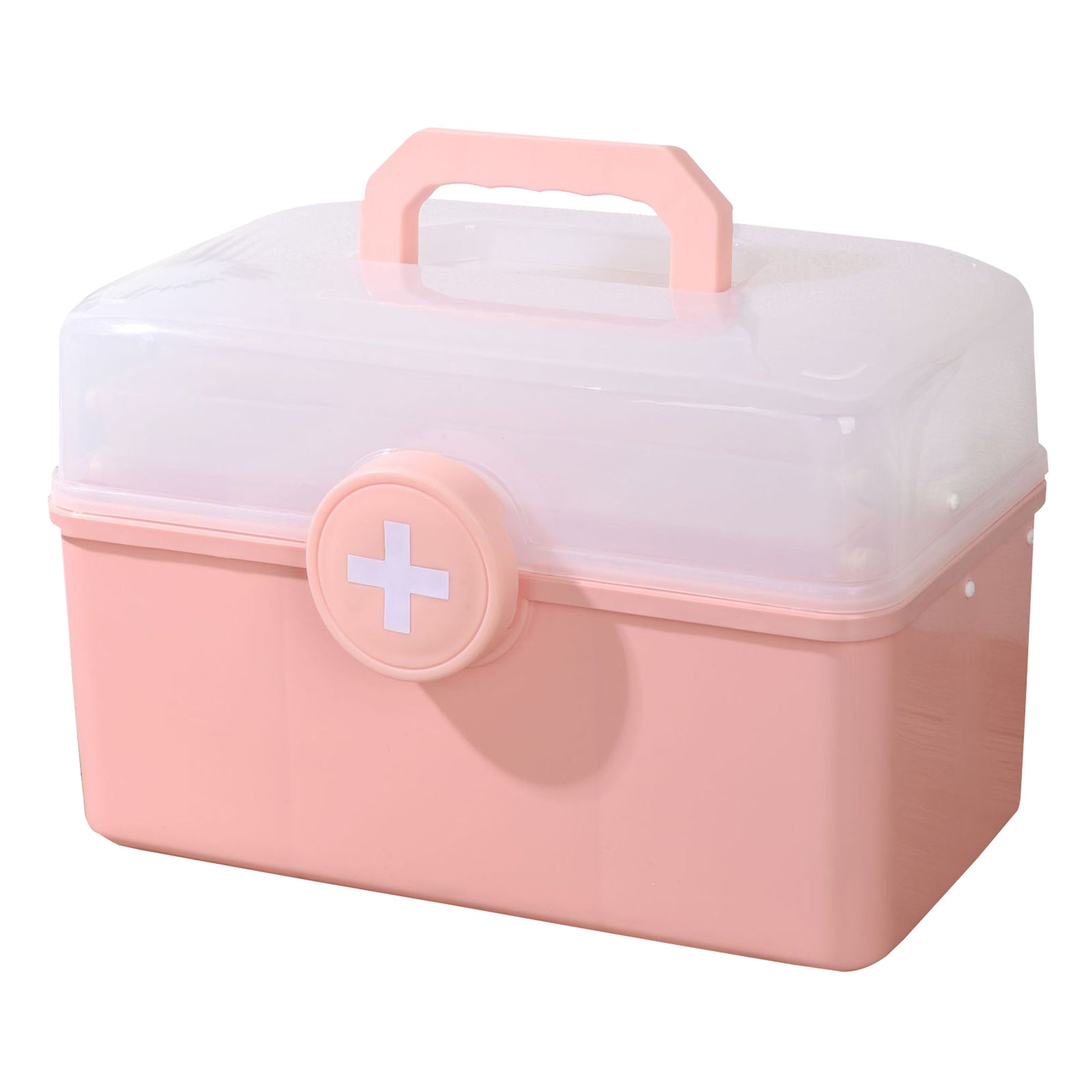 Size S 3 Layer Medicine Case First Aid Emergency Plastic Storage Box for Home Outdoor 28x16.5x16cm