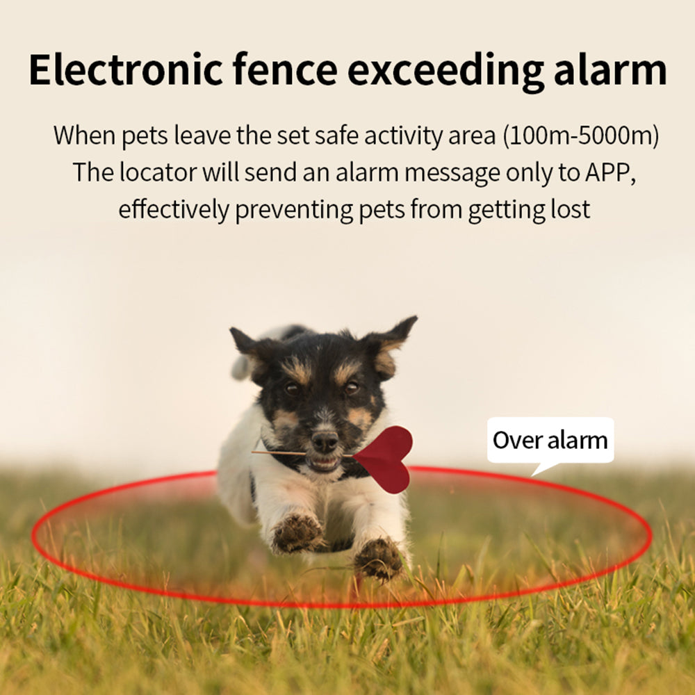 G12 Gem Design Pets Collar GPS Tracker IP67 Waterproof Rechargeable Dog Cat Tracking Device Locator - Blue