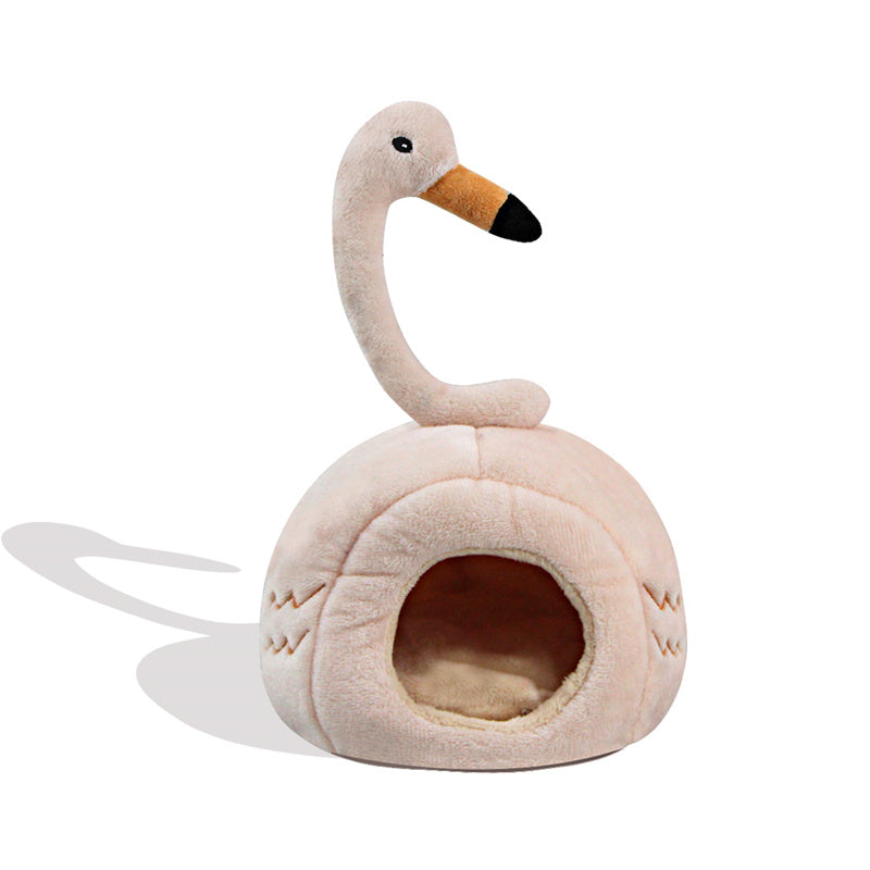 TG-PB080 Cute Soft Pet Bed for Small Pets Hamsters Squirrels, Warming Autumn Winter Indoor Snooze Sleeping Cozy Pet Products - Pink