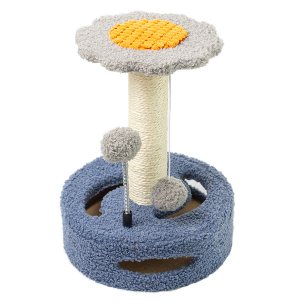 Cat Tree Cat Tower Pet Play Climbing Stand with Dangling Ball for Kittens Adult Cats - Green+Pink
