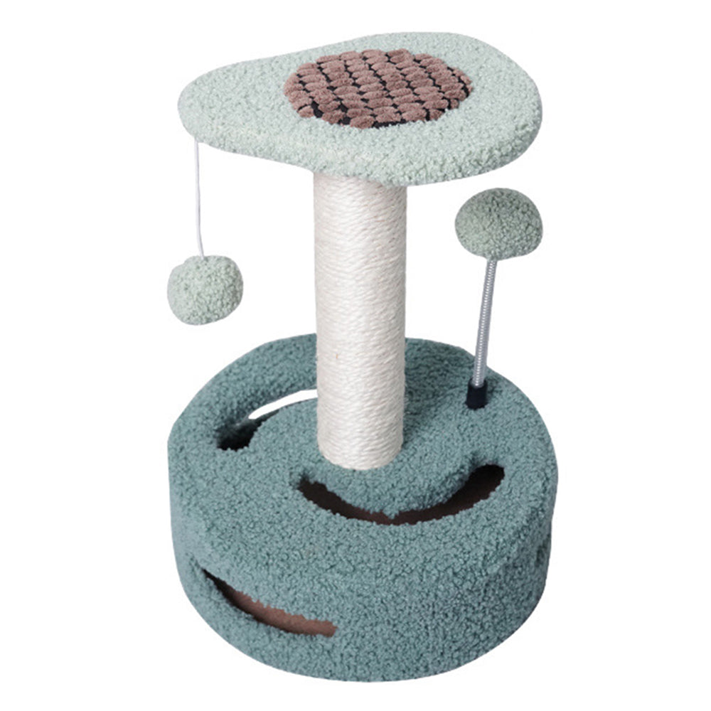 Cat Tree Cat Tower Pet Play Climbing Stand with Dangling Ball for Kittens Adult Cats - Green+Pink