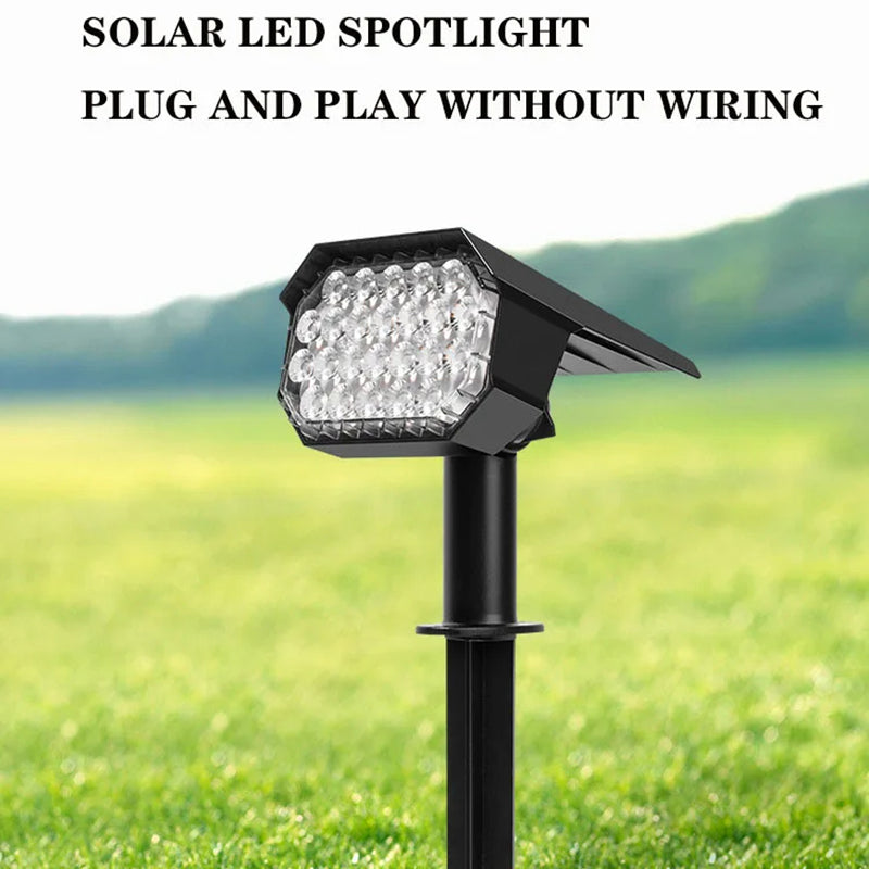 YH0528 4Pcs Solar Powered Landscape Light Lawn Ground Lamp for Outdoor Garden