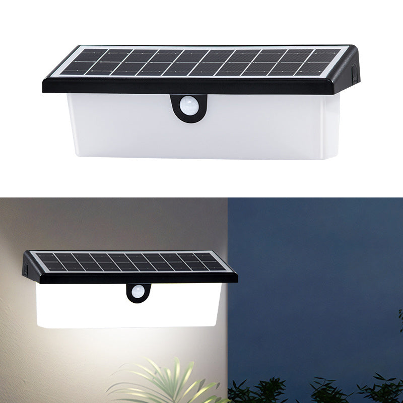 YH0617-PIR Outdoor Solar Power Light Sensing Wall Lamp PIR Induction Waterproof Garden Yard Light