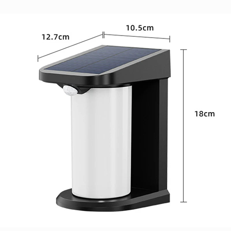YH0619-PIR Outdoor Solar Motion Sensing Wall Lamp Waterproof Garden Yard Light