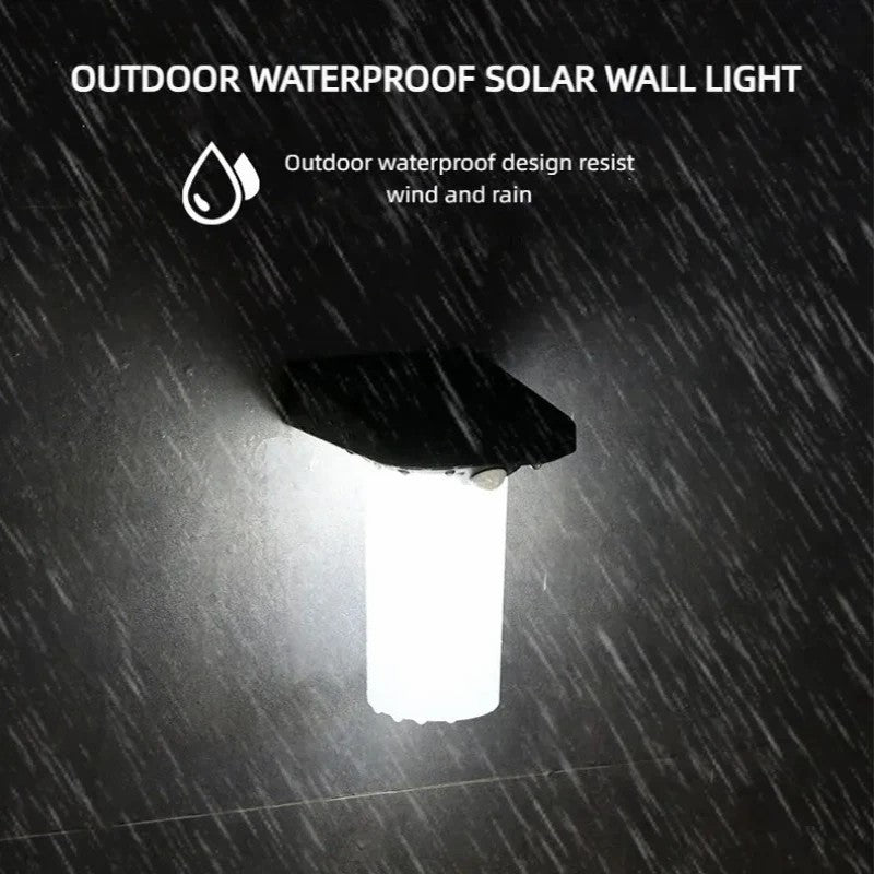YH0620-PIR Solar Human Body Sensing Wall Lamp Waterproof Outdoor Garden Yard Light