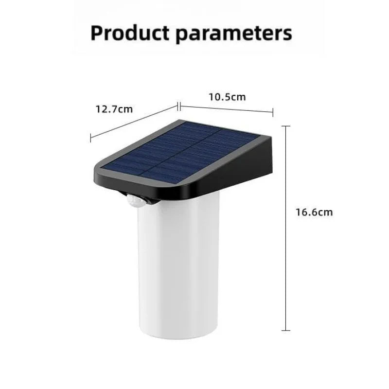 YH0620-PIR Solar Human Body Sensing Wall Lamp Waterproof Outdoor Garden Yard Light