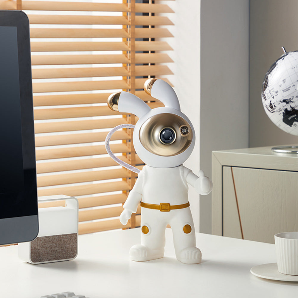 YPH-0125 Bedroom Atmosphere Light Space Rabbit Astronaut Projector Lamp, Battery Powered