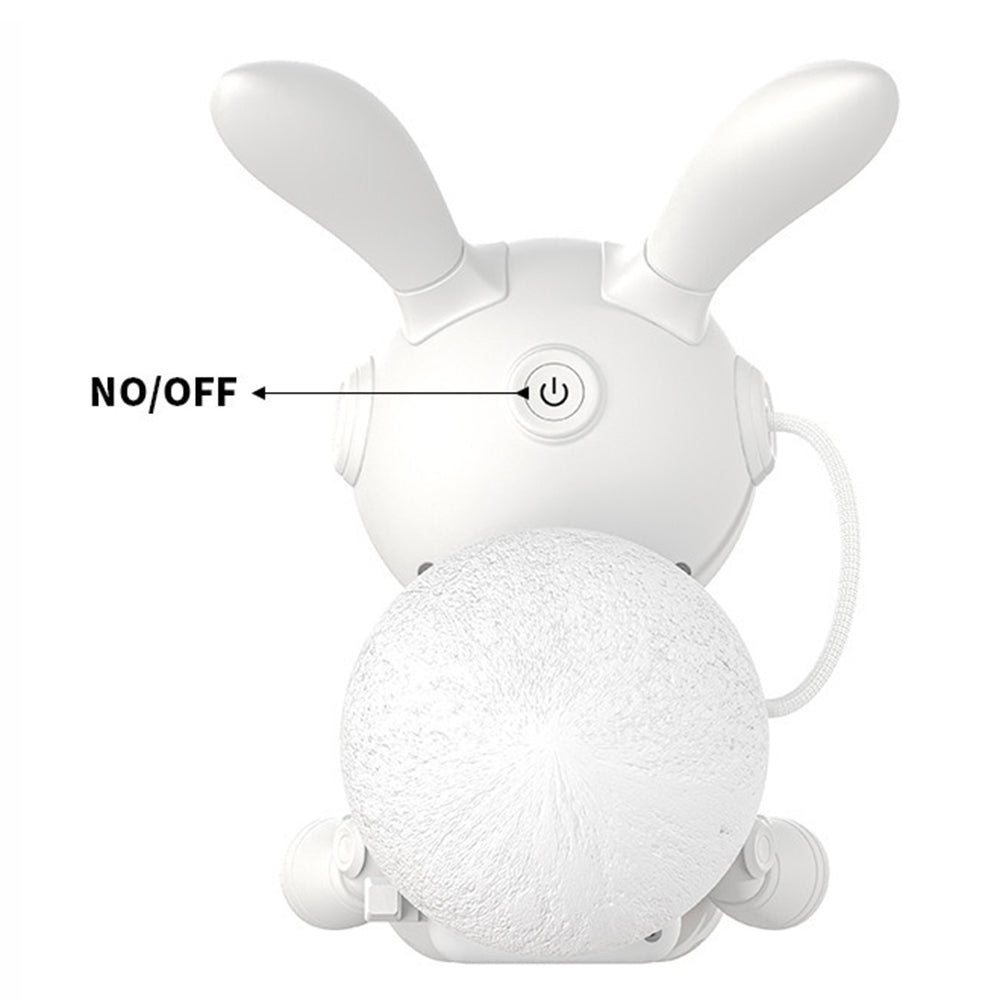 3W Bedside USB Night Light Moon Rabbit Laser Atmosphere Projection Lamp