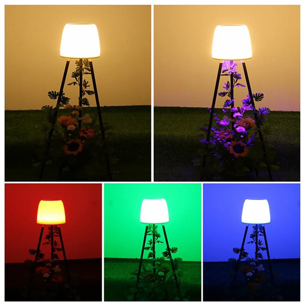 YH2401 Outdoor Solar Lights with Plant Stands Waterproof Garden Balcony Decorative Lamp