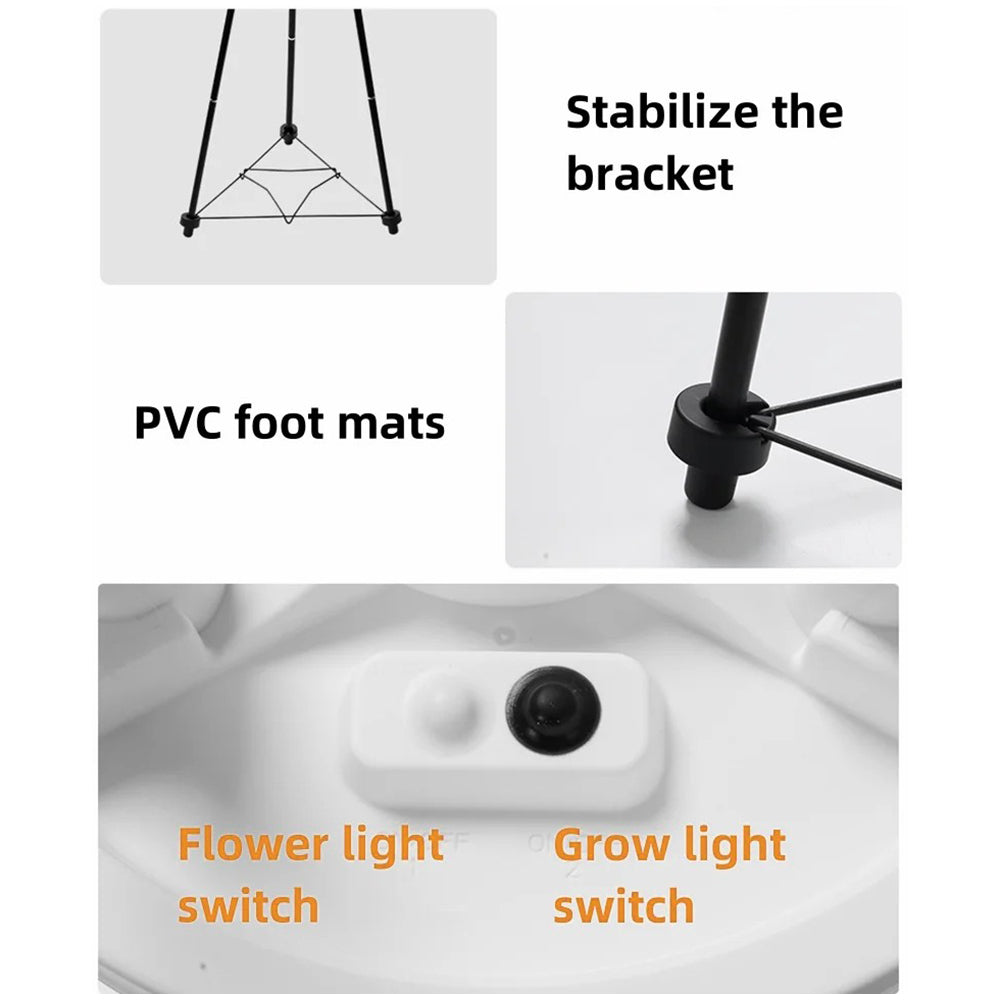 YH2401 Outdoor Solar Lights with Plant Stands Waterproof Garden Balcony Decorative Lamp