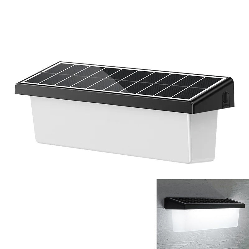 YH0617 Solar Powered Outdoor Waterproof Fence Light Wall Lamp for Garden Yard