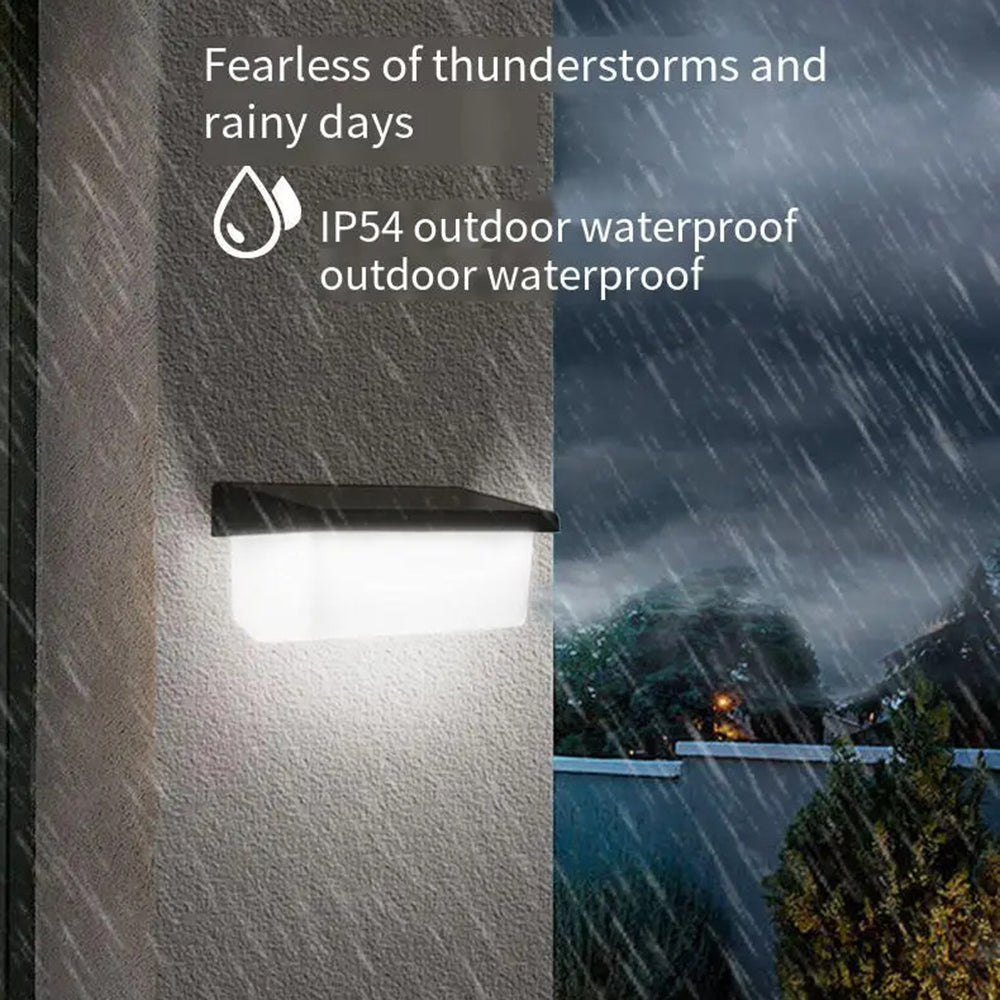 YH0617 Solar Powered Outdoor Waterproof Fence Light Wall Lamp for Garden Yard