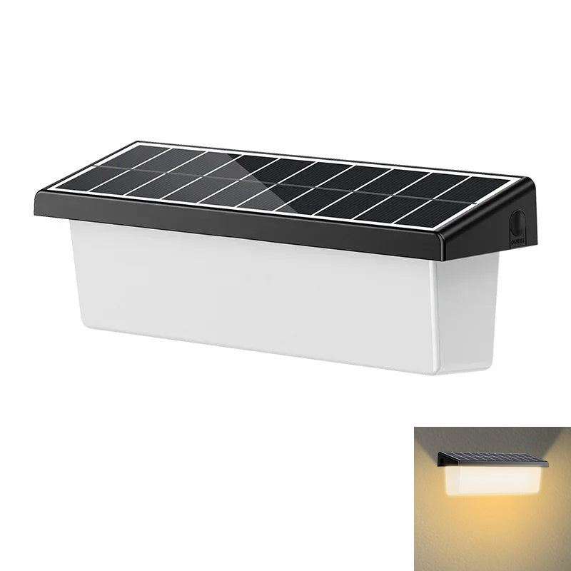 YH0617 Solar Powered Outdoor Waterproof Fence Light Wall Lamp for Garden Yard