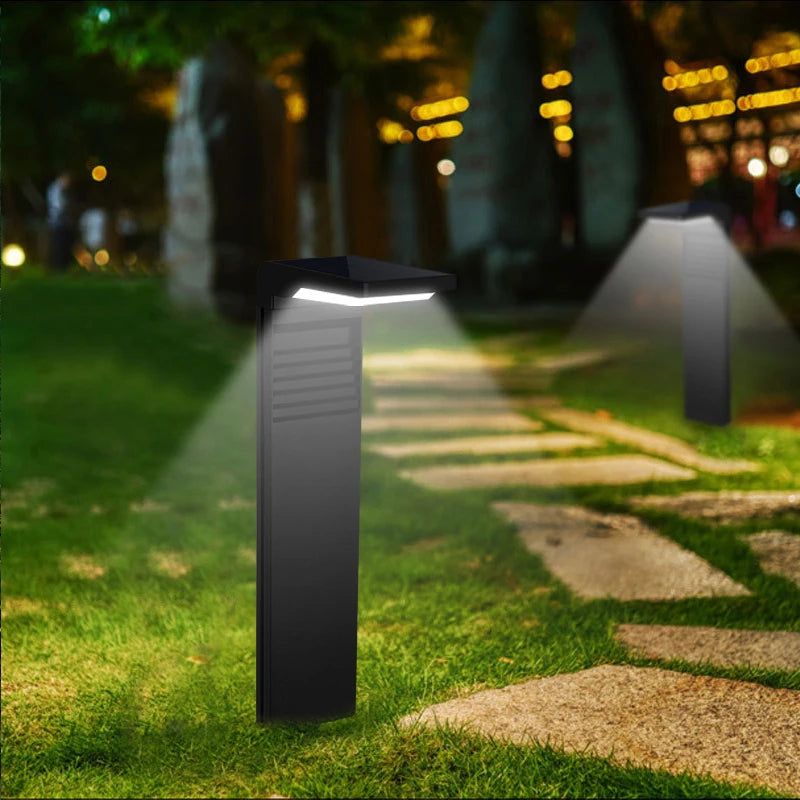 YH0801 2PCS Solar Powered Lamp Waterproof Garden Grass Lawn Light with Stake