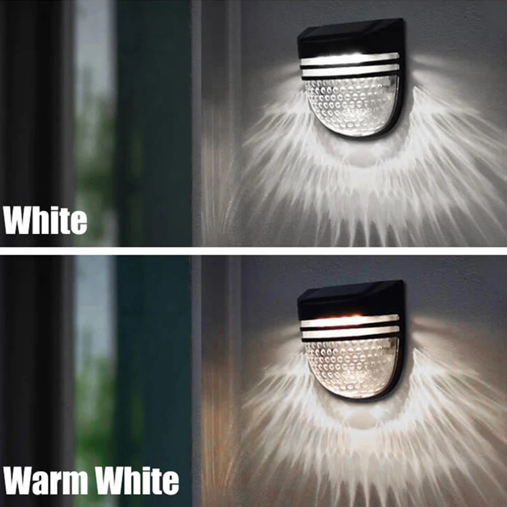 YH0613 Solar Fence Lights 2 Modes Waterproof Garden Lawn Lamp for Outside Patio Stairs Yard