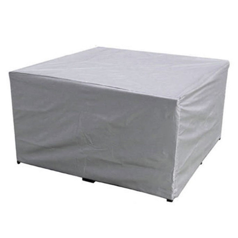 123x61x72CM Patio Bistro Table Cover Waterproof Oxford Cloth Chair Protector - Silver