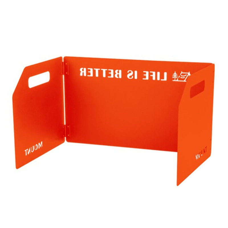 Camping Stove Foldable Windshield Tri-fold Plate Burner Wind Screen for Hiking
