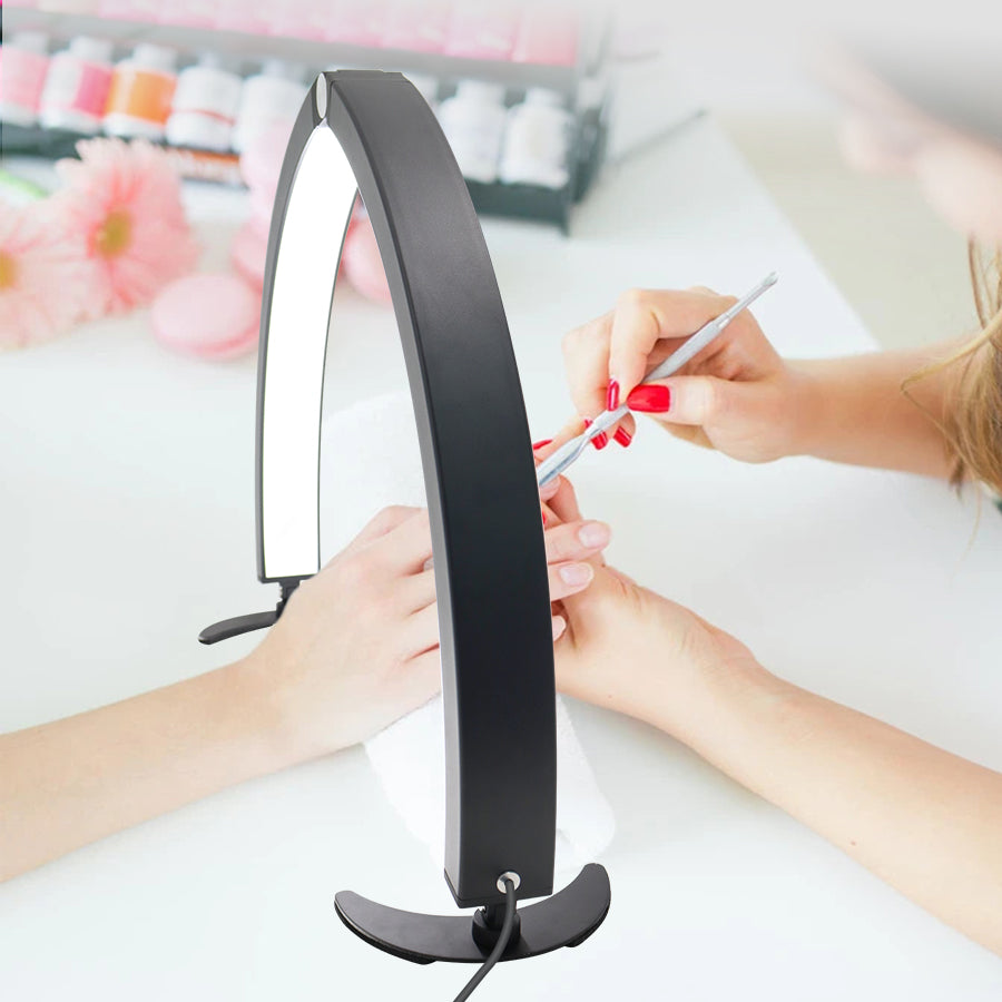 HD-M10X Half-Moon Foldable Nail Desk Lamp 40W 3200-6500K Adjustable LED Light