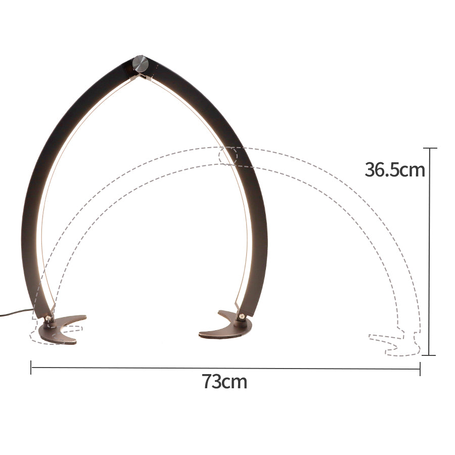 HD-M10X Half-Moon Foldable Nail Desk Lamp 40W 3200-6500K Adjustable LED Light