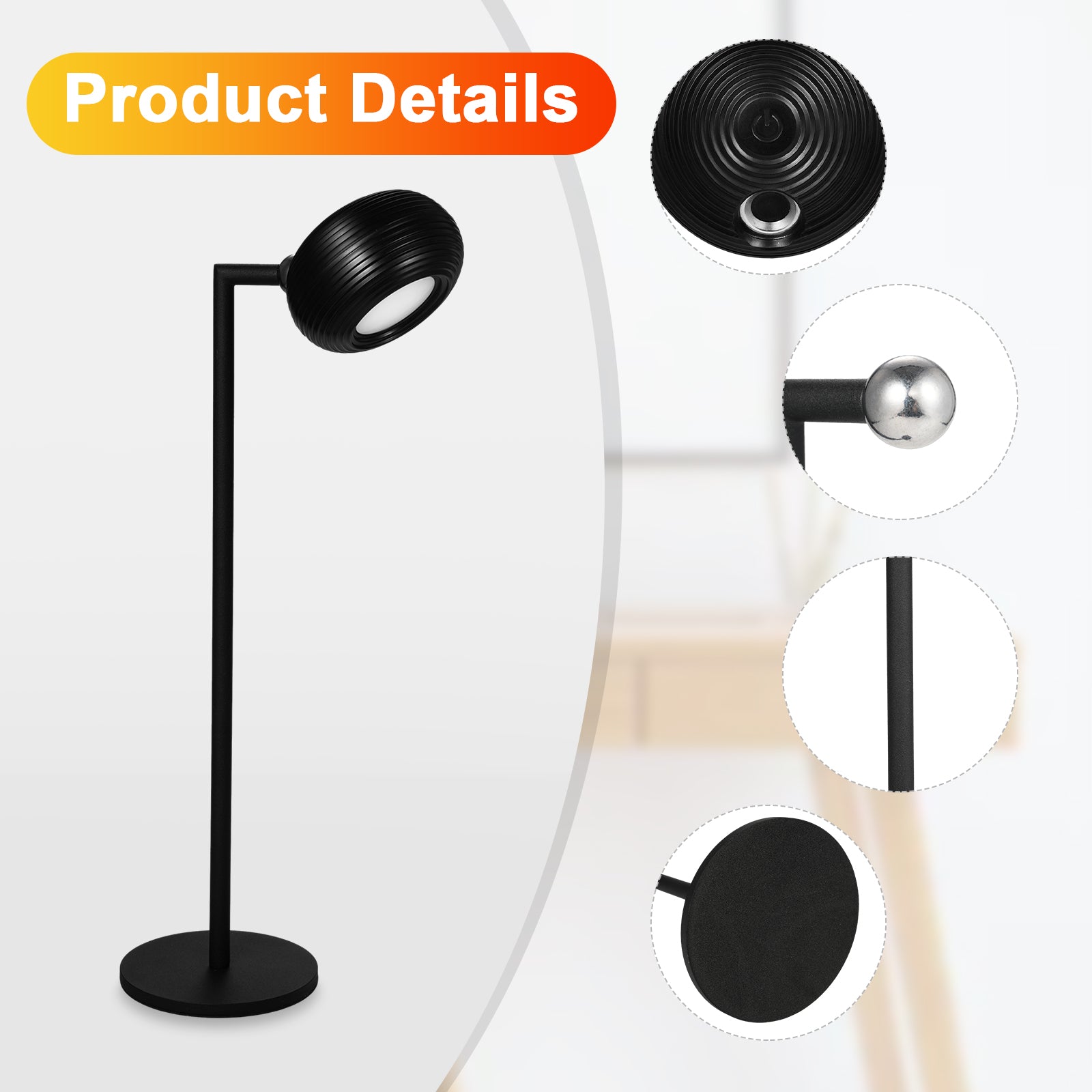 ML-CX003 Magnetic Wall Light Rotation Design Table Lamp for Bedroom (CE RoHS FCC)