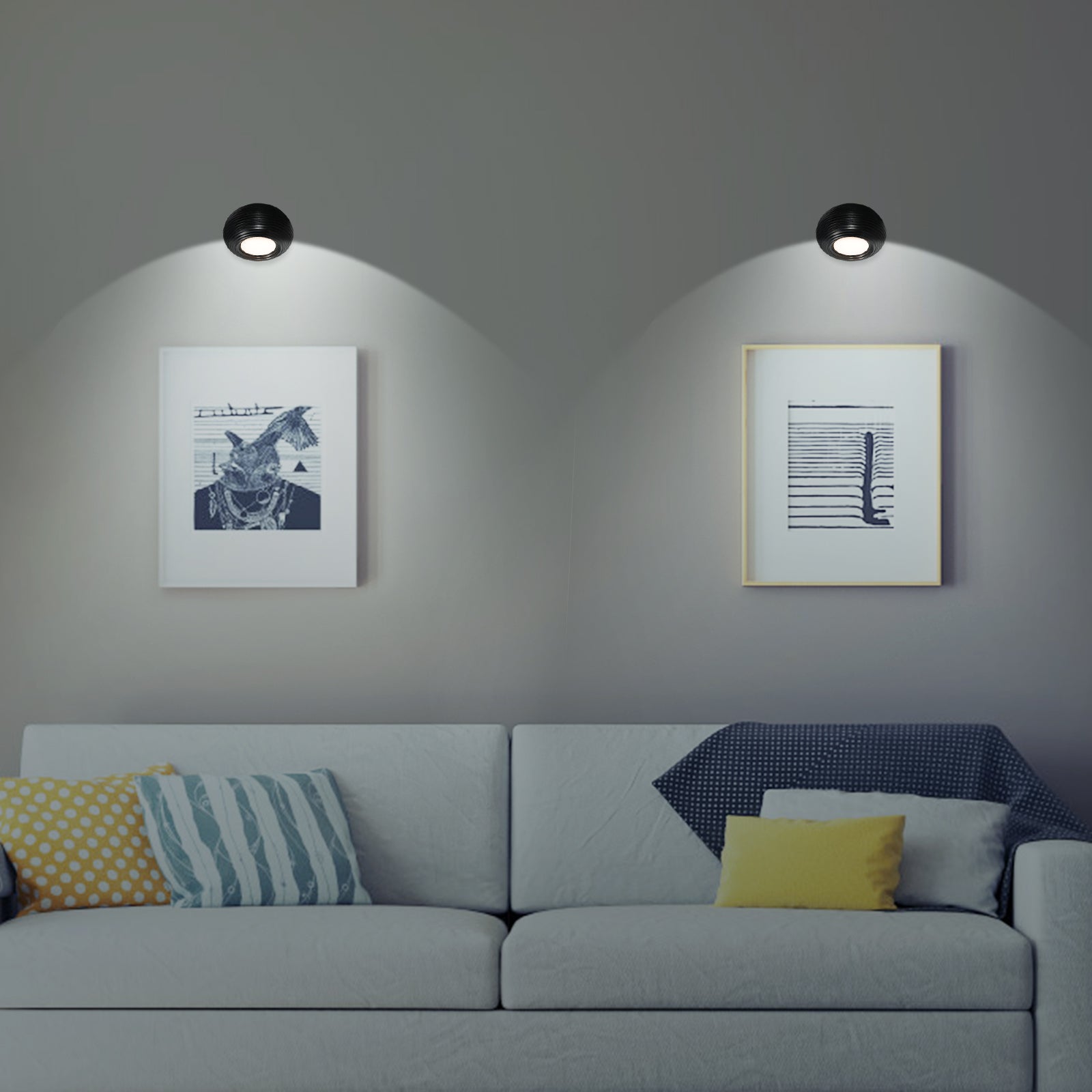 ML-CX002 2PCS Dimmable Magnetic Wall Lights Touch Control Home Lamps (CE RoHS FCC)