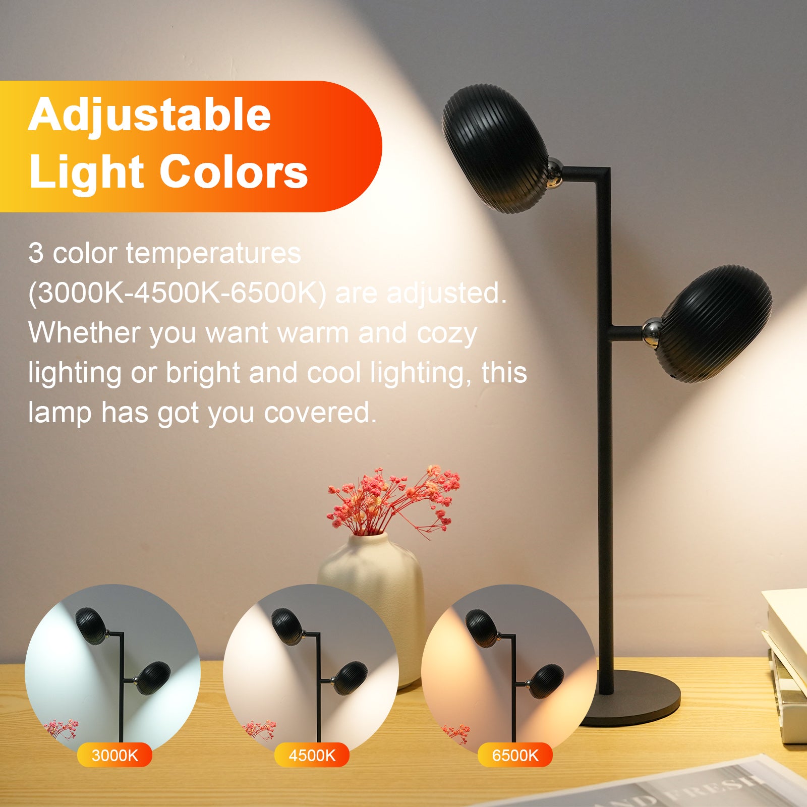 ML-CX004 2PCS Table Lamp Magnetic Wall Lights Rotation Hanging Lamps (CE RoHS FCC)