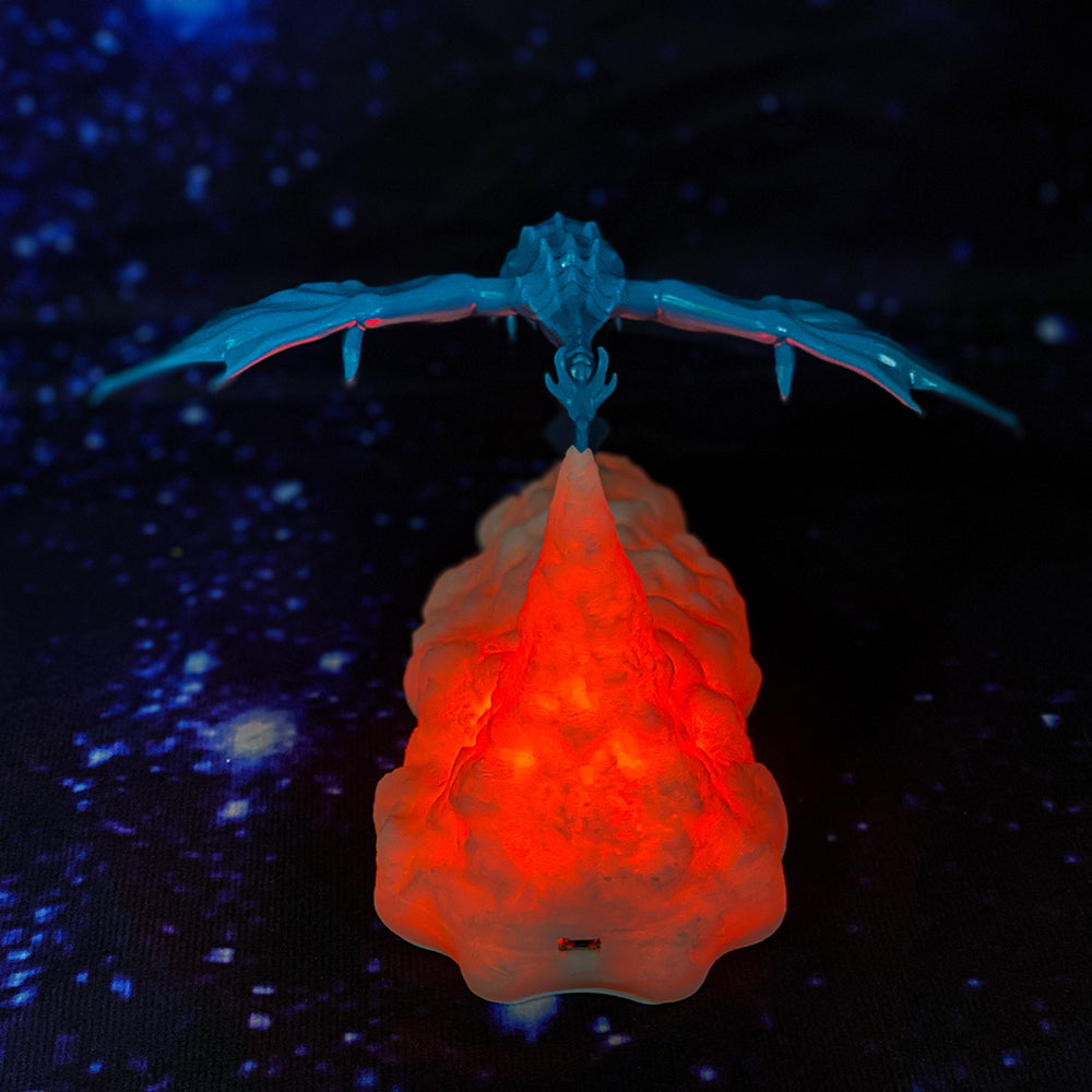 BDL2001-2002 Creative 3D Printing Lamp Dragon Design Night Light Home Decor