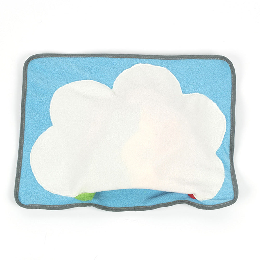 45x35cm Rainbow Shaped Interactive Puzzle Feeding Mat Snuffle Mat with 80*35cm Tails for Cats Dogs