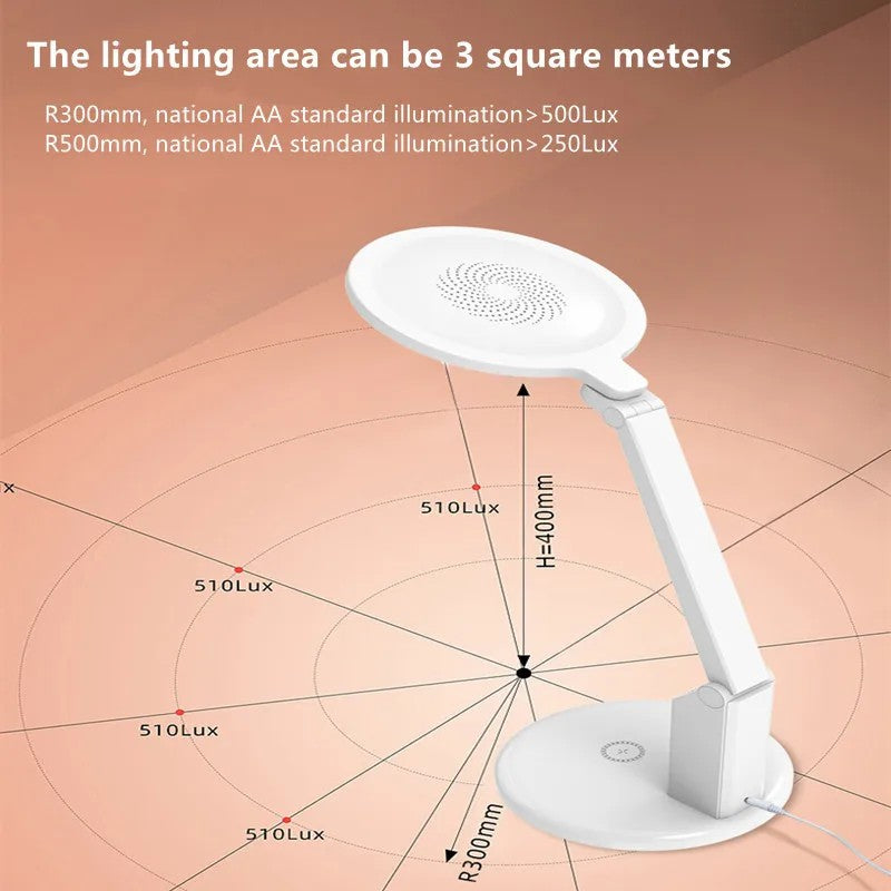 TB-20SPLI LED Eye Care Desk Lamp Battery Operated Night Light with Wireless Charging