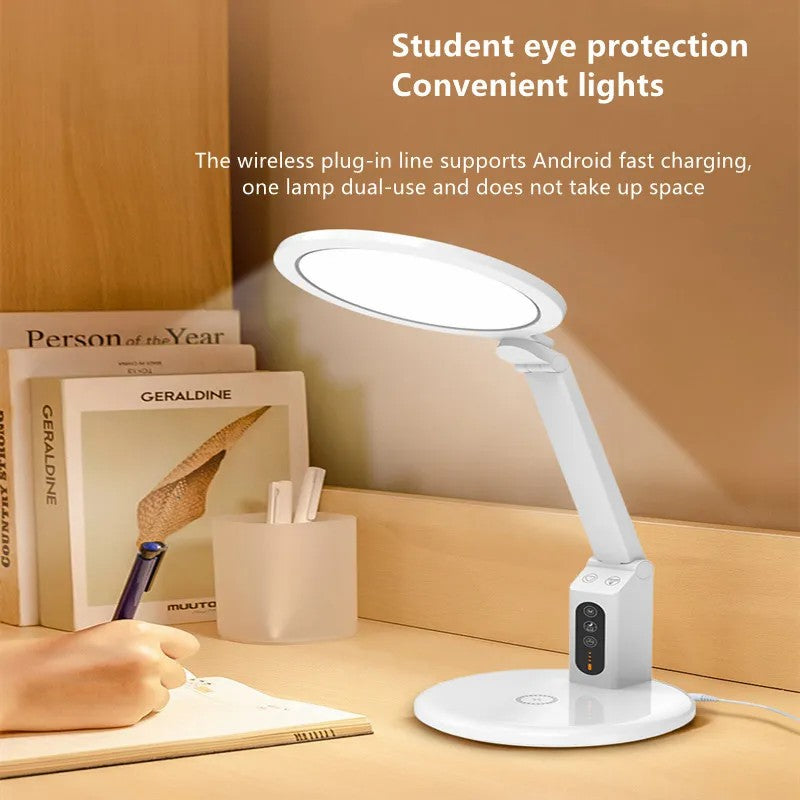 TB-20SPLI LED Eye Care Desk Lamp Battery Operated Night Light with Wireless Charging