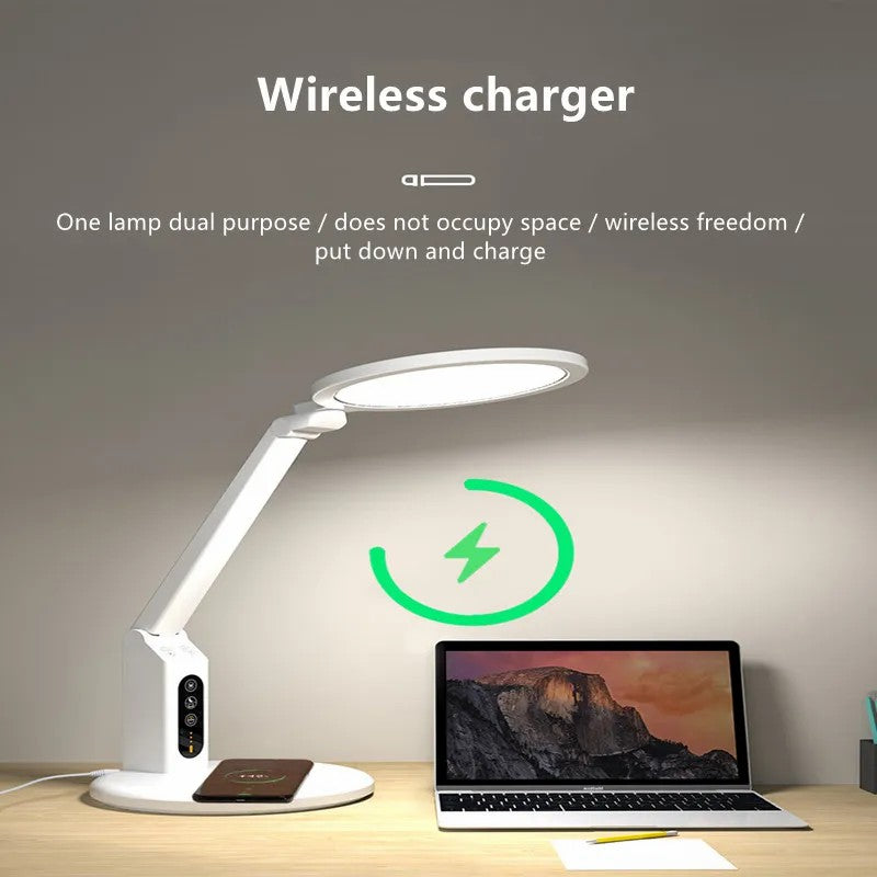 TB-20SPLI LED Eye Care Desk Lamp Battery Operated Night Light with Wireless Charging