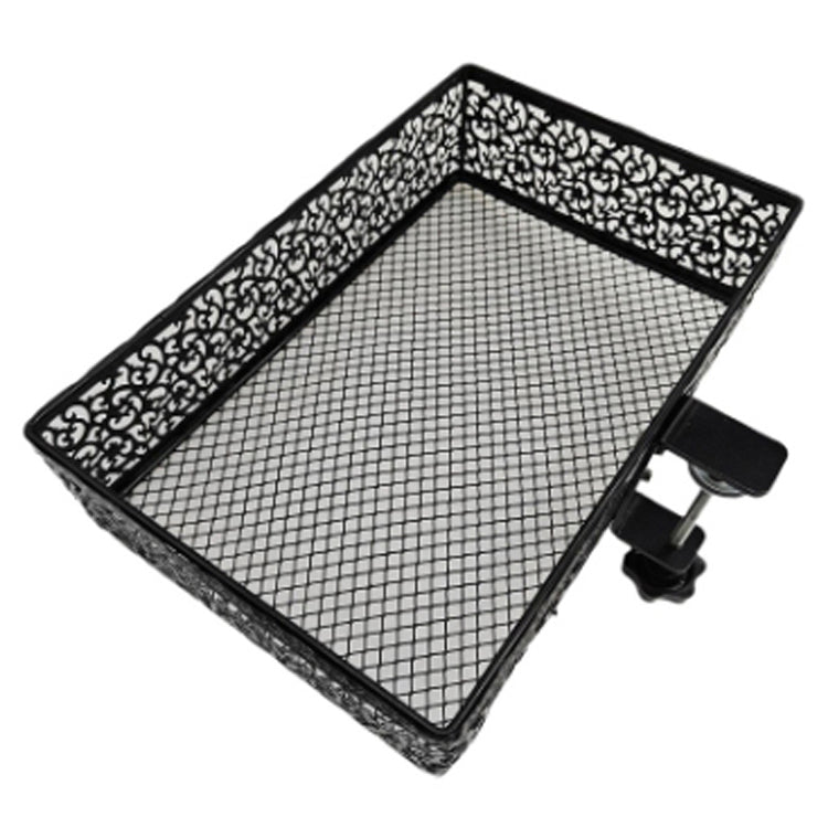 Under Desk Storage Organizer Clamp-On Metal Under Desktop Drawer Basket (Fixed Style)