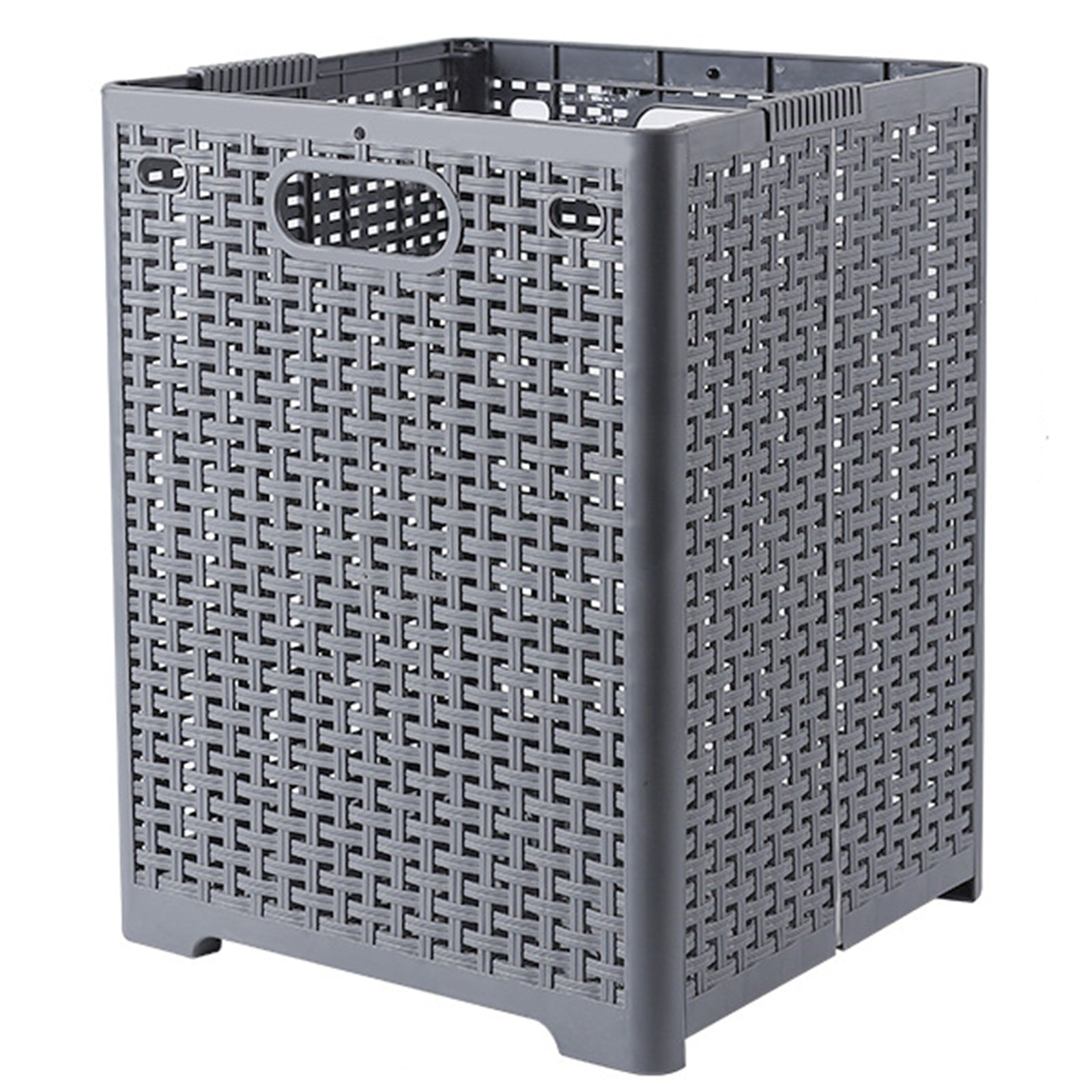 Size L Foldable PP Laundry Basket Clothes Hamper Storage Holder for Home Bathroom