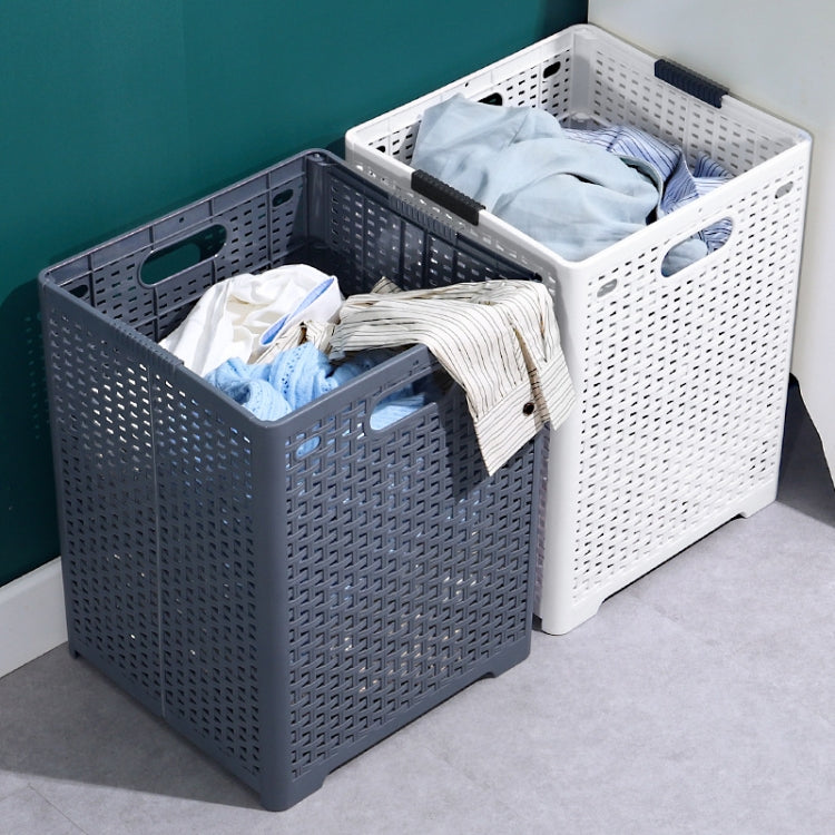 Size L Foldable PP Laundry Basket Clothes Hamper Storage Holder for Home Bathroom