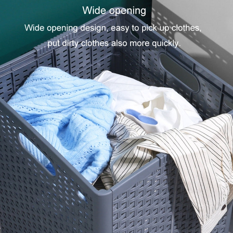 Size L Foldable PP Laundry Basket Clothes Hamper Storage Holder for Home Bathroom