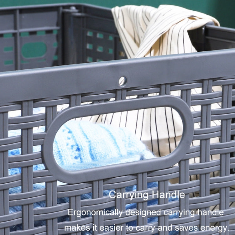 Size L Foldable PP Laundry Basket Clothes Hamper Storage Holder for Home Bathroom
