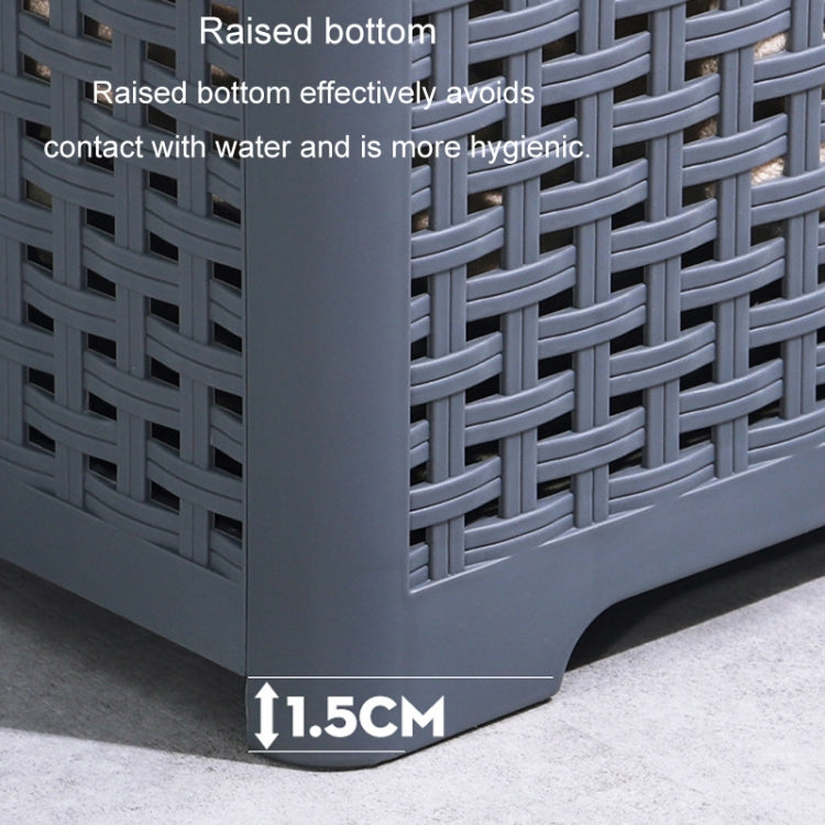 Size L Foldable PP Laundry Basket Clothes Hamper Storage Holder for Home Bathroom