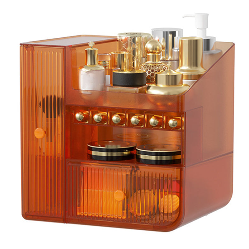 ZY-HZ010 Desk Multi-Layer Cosmetics Storage Box Dustproof Skincare Product Organizer