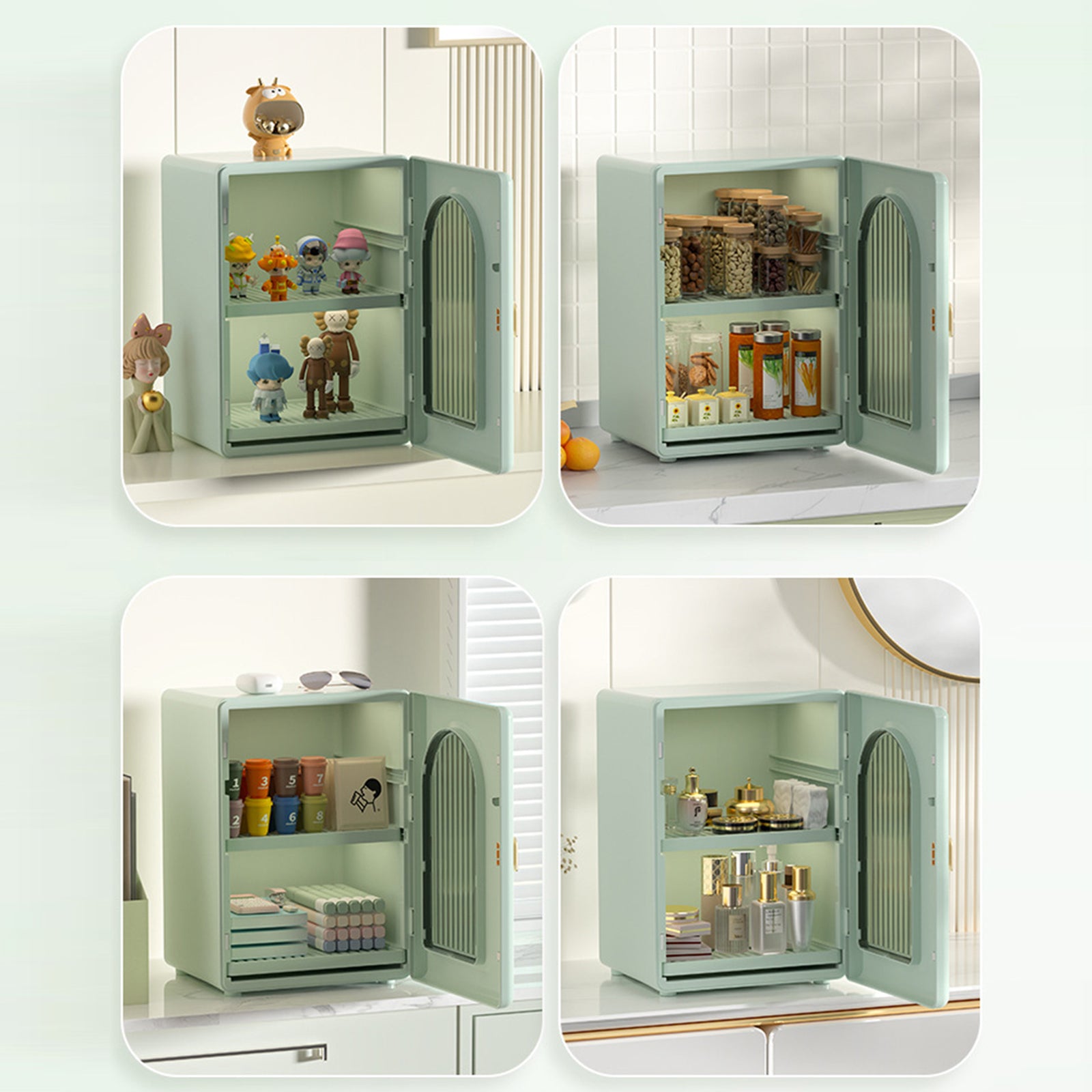 ZY-HE079 3-Layer Water Bottle Storage Cabinet PP+HIPS+ABS Organizer Kitchen Drawer