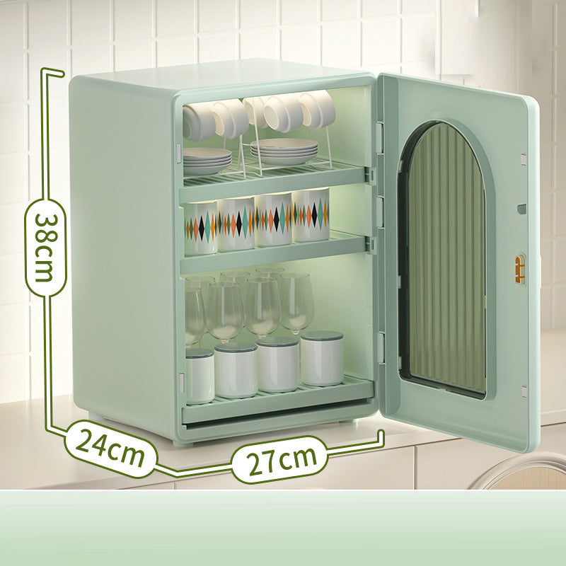 ZY-HE079 3-Layer Water Bottle Storage Cabinet PP+HIPS+ABS Organizer Kitchen Drawer
