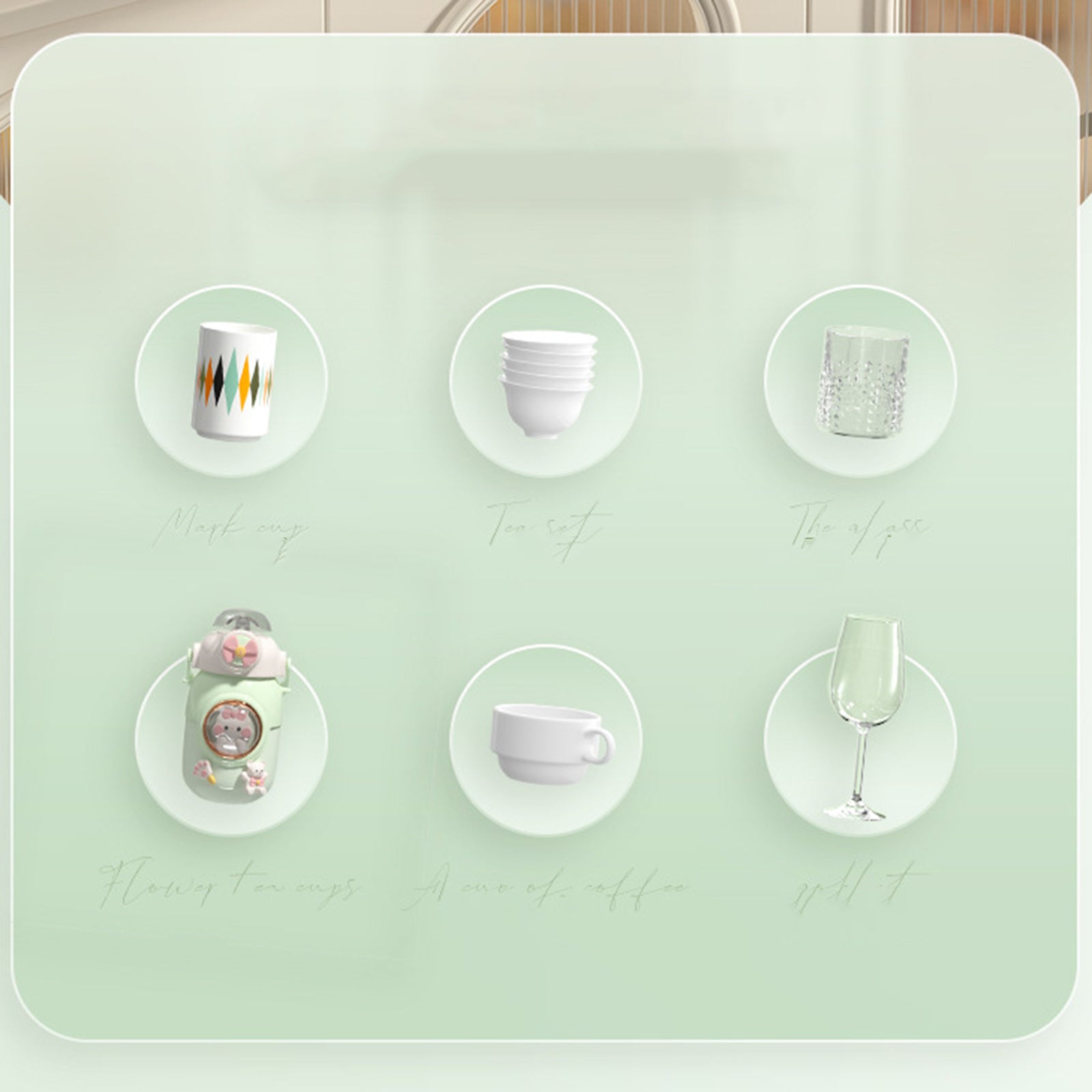 ZY-HE079 2-Layer PP+HIPS+ABS Organizer Kitchen Cabinet Baby Bottle Storage Box