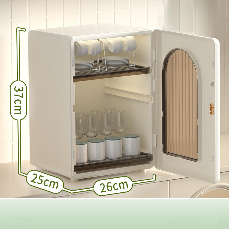 ZY-HE079 2-Layer PP+HIPS+ABS Organizer Kitchen Cabinet Baby Bottle Storage Box
