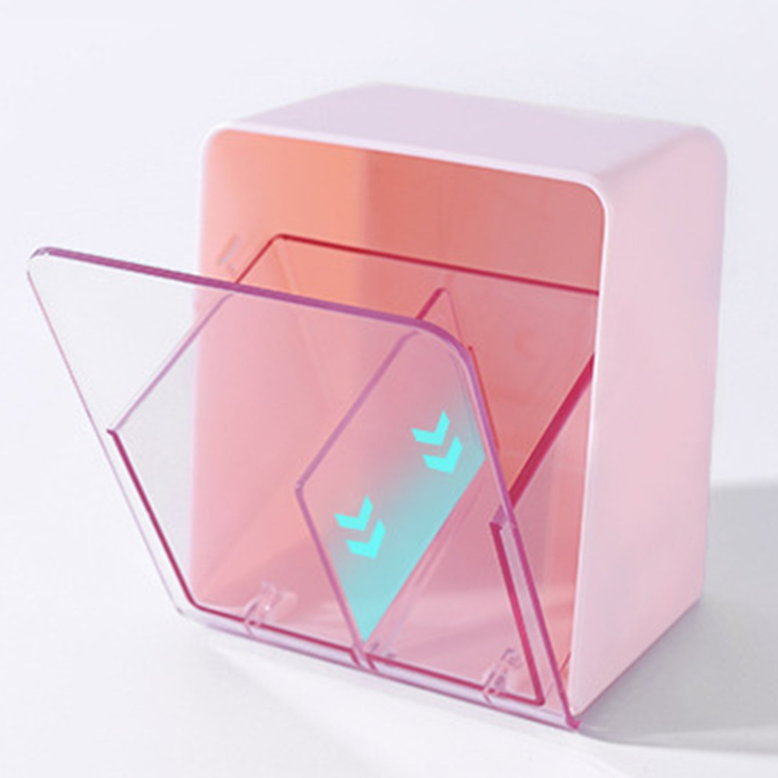ZY-HZ006 Clear Design ABS Dust-proof Cotton Swab Beauty Sponge Storage Box