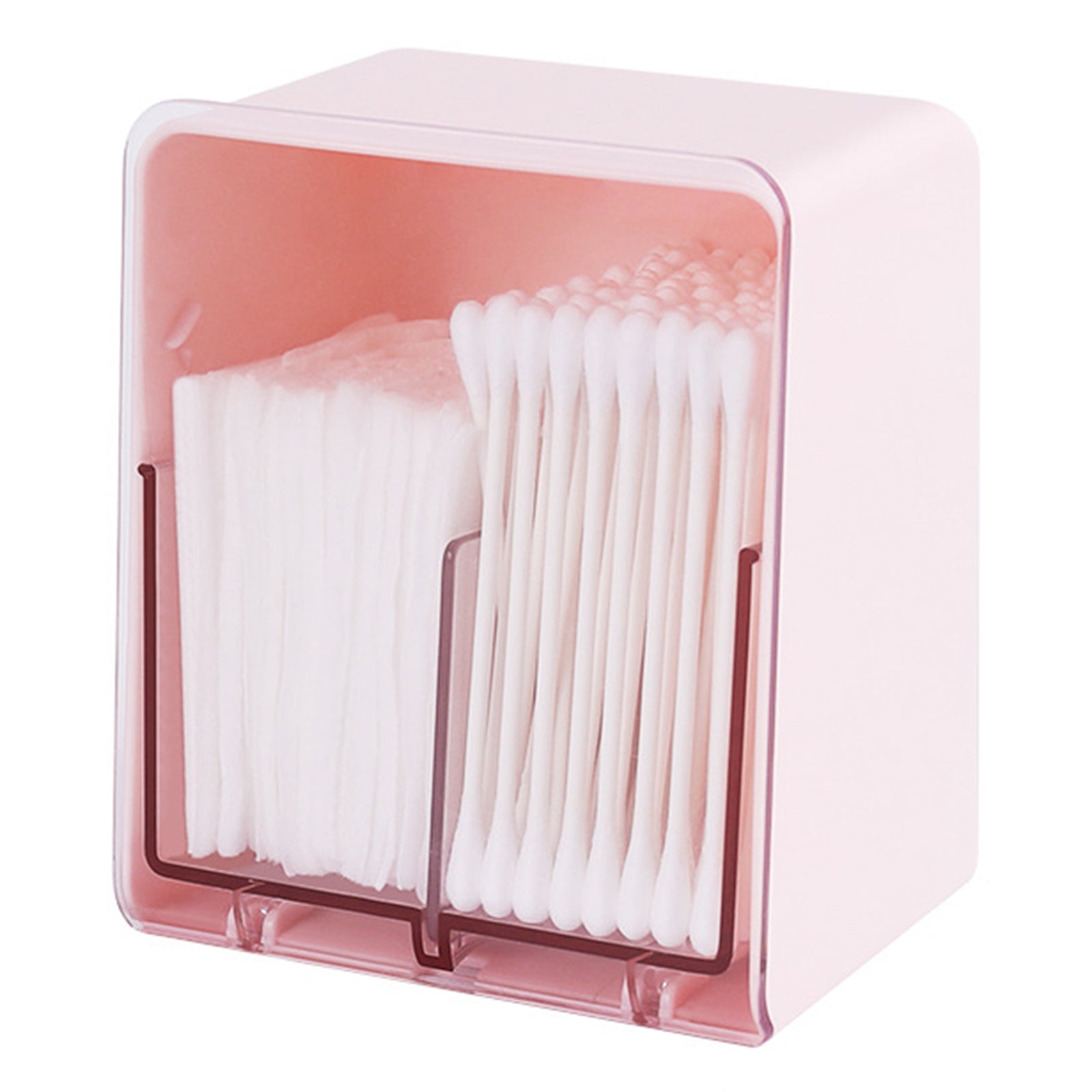 ZY-HZ006 Clear Design ABS Dust-proof Cotton Swab Beauty Sponge Storage Box