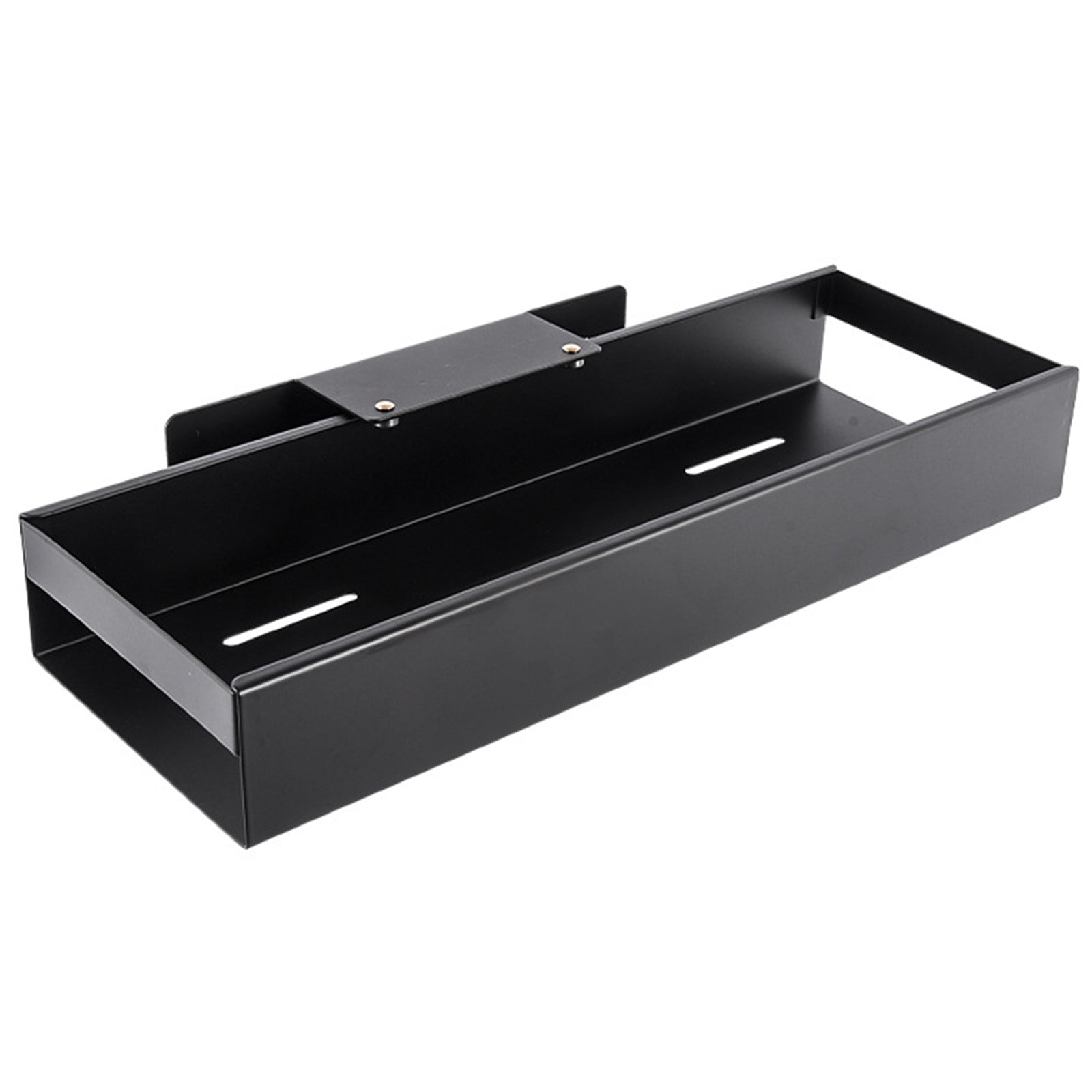 Size S Wall-Mounted Kitchen Organizer Sliding Storage Box Carbon Steel Organizer 35x12.5x5cm
