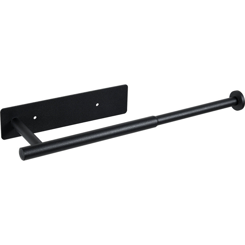 Drill Free Wall-Mounted Carbon Steel Adhesive Telescopic Hat Organizer Rack